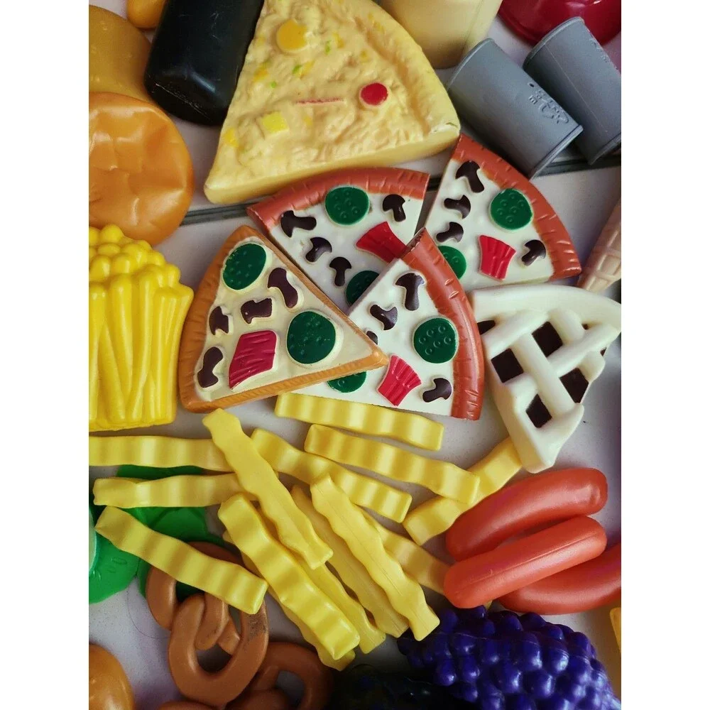 Pretend Kitchen Play Food Toy Food Variety Fries Pizza Donuts Chips 70+ Pieces